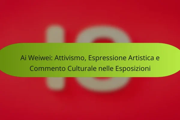Ai Weiwei: Attivismo, Espressione Artistica e Commento Culturale nelle Esposizioni