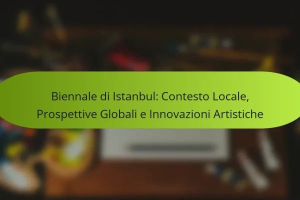 Biennale di Istanbul: Contesto Locale, Prospettive Globali e Innovazioni Artistiche