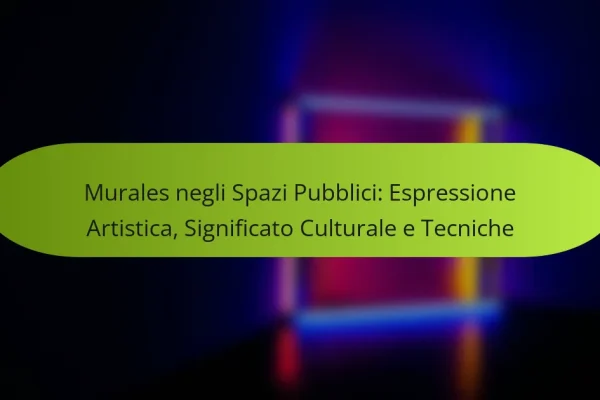 Murales negli Spazi Pubblici: Espressione Artistica, Significato Culturale e Tecniche